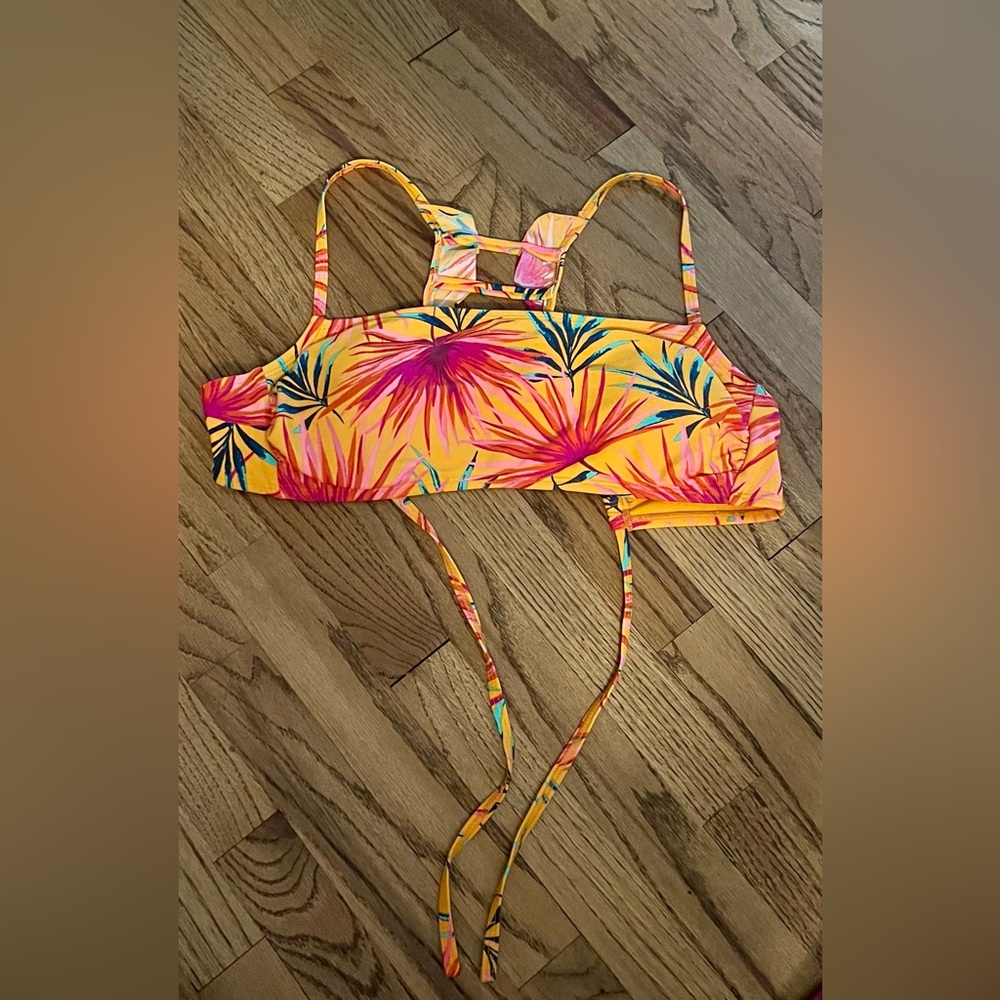 Xhilaration Orange and Pink Bikini Set - Size Large